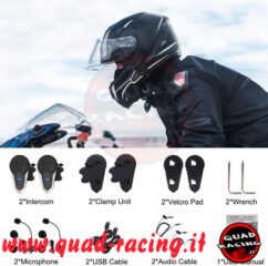 Interfono Moto Bluetooth Coppia
 BT-S3 Interphone con Auricolari Bluetooth per Casco Moto